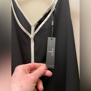 Tahari Black and White Tank Top